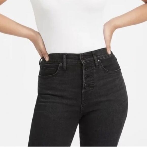 Everlane High Rise Authentic Stretch Skinny Ankle Jeans in Wash Black Size 24 - Picture 3 of 7